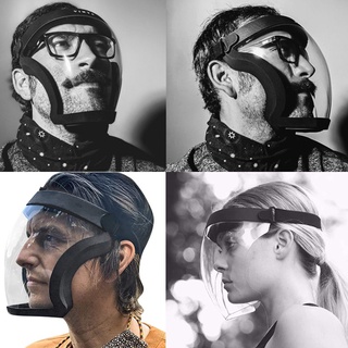 Alta Qualidade Máscara De Proteção Facial Completa Em Acrílico Transparente À Prova De Pó Para Esportes (2)