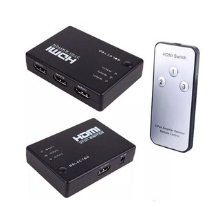 Chaveador Comutador HDMI 3X1 Switch 3D UHD Full HD (1)