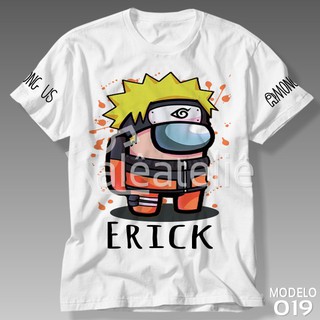 Camiseta Among Us Naruto Jogo Game Infantil Adulto Personalizada