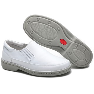 Sapato Masculino Social Branco Confort Cla-Cle