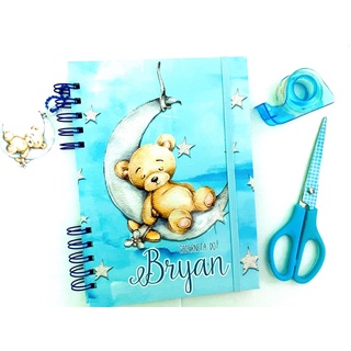 caderneta de saúde urso menino bebe ursinho azul