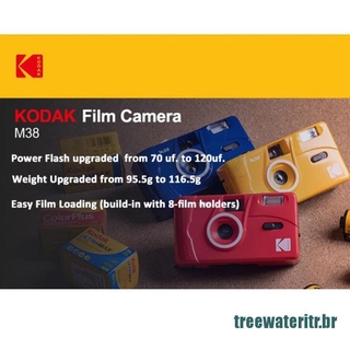 (Sale-hot) Novo-Kodak Vintage Retro M35 35mm Câmera De Filme Reutilizável Rosa Verde Amarelo (6)