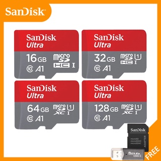 Cartão De Memória sd Sandisk ultra-micro , 2gb , 4gb , 16gb , 8gb , 32gb , 64gb , 128gb , 256gb ,/tf flash Com Adaptador + Leitor De