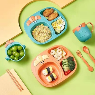 conjunto de prato infantil com talheres De Jantar (3)