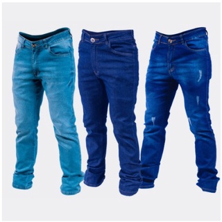 Kit 2 Calças Jeans Masculina Slim Original Elastano Lycra (3)