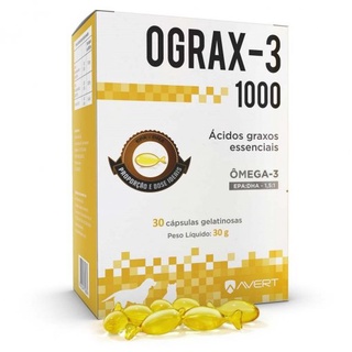 Ograx-1000 Suplemento Omega 3 Avert 30 Comprimidos