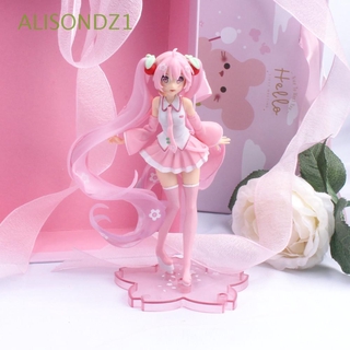 Alisondz1 Boneco Sakura Miku / Multicolorido De Pvc Fofo Para Meninas / Presentes / Anime