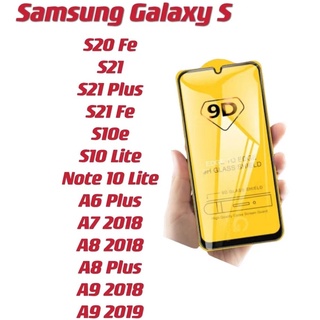 Película De Vidro 9D Samsung Galaxy S20 Fe/S21 Plus/S10 Lite/A7/A8 Plus/ A9 2018
