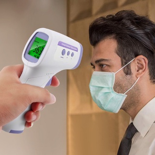 Termômetro digital infravermelho pistola sem contato medição do corpo mede temperatura Para Bebe Adulto (3)