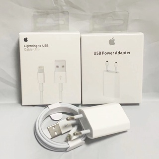 Original Da Apple 5 W Ue USB Power Adapter Converter 1 M Cabo Do Carregador Europeu Para Iphone 5/6/7/8/X/11