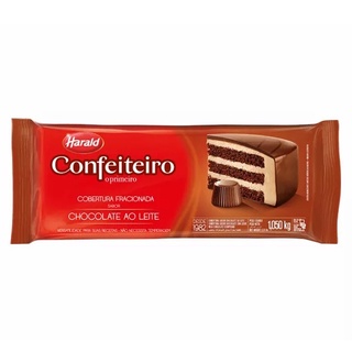 Cobertura Fracionada Confeiteiro Harald sabor Chocolate Ao Leite 1,050kg