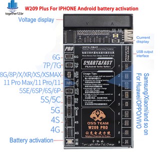 Placa De Teste 5 V Telefone Carregamento Rápido Manutenção Display Led W209Pro Placa De Ativação Da Bateria Nova (1)