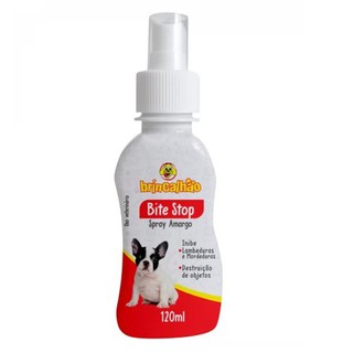 Spray Amargo Anti Lambida/Mutilação Para Cachorros Repelente de Objetos Pet - Bite Stop 120ml (1)