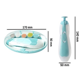 Cortador Aparador Lixa Eletrica Unha Bebê - Azul (2)
