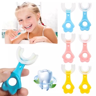 Escova De Dentes Infantil Em Formato De U De 360 Graus 2-6 Anos Para Crianças