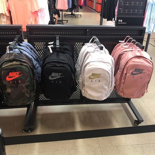 Nike New Sports Travel Men Women's Backpack Casual Leisure Travel Backpack Fashion Student Backpack 34*44*18cm