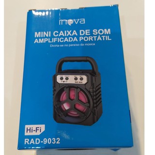 RADIO PORTATIL RECARREGAVEL FM C ENTRADA USB RAD-9032