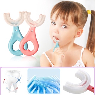 Escova De Dentes Infantil Em Formato De U De 360 Graus Para Crianças