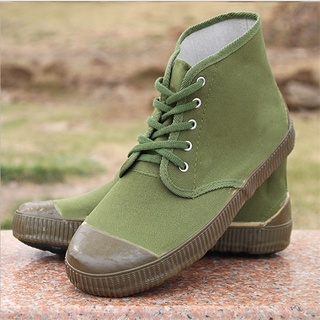 ❒ ☫ ✱ 2022 Novo Não Moda Homens Sapatos Verdes Do Exército Casuais Nostálgico Fazendeiro Homem De Treino Liberação (2)