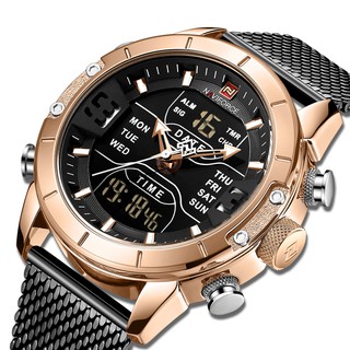 Relógios Naviforce 9153s Relógios Masculinos De Luxo Da Marca 2021 Dos Homens Esportes Relógios Quartz Digital Relógio Pulso Masculino Relogio Masculino