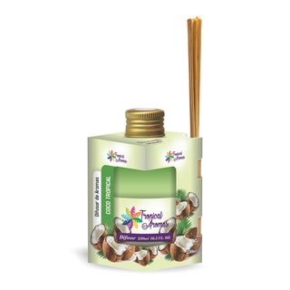 Difusor Caixinha Coco Tropical 250ml - Tropical Aromas