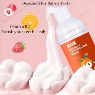 [Spot] Children's toothpaste U-shaped toothbrush/toothpaste set with mousse children's cleaning (4)
