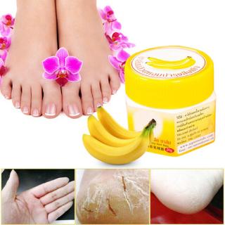Creme de calcanhar rachado de banana para pés secos, rachados e/ou rachados/hidratante de reparação da pele (4)