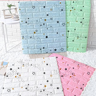 Papel de parede 3D papel de parede infantil Adesivo de parede quarto papel de parede tijolinho Decoração de parede (2)