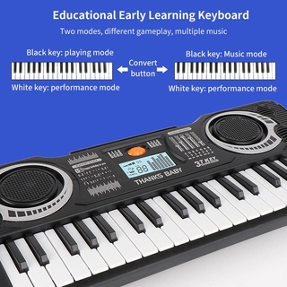 Teclado De Piano Elétrico Infantil J1-37 / Instrumento Musical / Música / Aprendizado / Brinquedo De Aprendizagem (6)