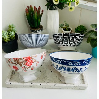 Bowl de Porcelana Blue Garden, Pink Garden, Atlantis e Egypt da LYOR - Decoração - Utensílios de Cozinha