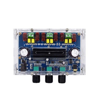 Placa Amplificador 2.1 Bluetooth 200W RMS XH-A305 Gabinete Acrílico TPA3116D2