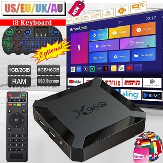 🔥3C King🔱【Newest】🔥Android10.0 2G&16G Internet TV Box X96Q Media Player Support10000+ Android APP 5000Channels 7000VOD