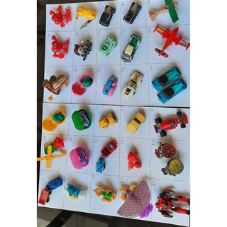 Brinquedos Kinder Ovo - Carrinhos, barcos e aviões