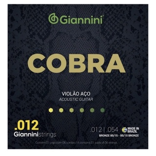 Encordoamento Giannini Para Violão Cobra 85/15 012 012.54