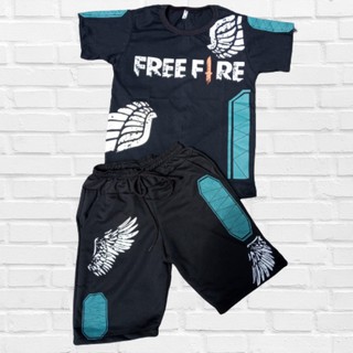 Conjunto Free Fire Angelical Camiseta + Bermuda