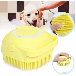 Escova Pente Dispensador de Shampoo Banho Pet, dog, cat, cachorro, gato (4)