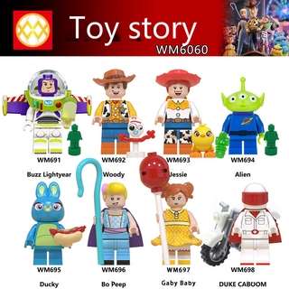Blocos De Construção Boneco Buzz Lightyear Woody Toy Story Wm6060