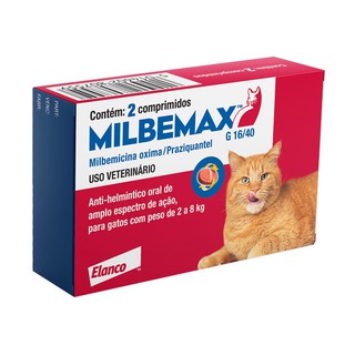 Milbemax G (2 - 8 Kg) C/ 2 Comprimidos - Vermífugo P/ Gatos (1)