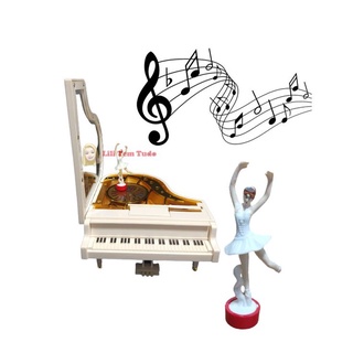 Piano Caixa De Música Bailarina Porta Joia A Corda Bethoven