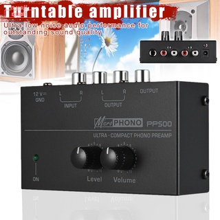 Áudio Phono Preamp Ultra Compacto Turntable Preamplifier Eletrônico Nível De Controles De Volume