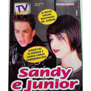 Revista Poster TV Mania Sandy e Junior