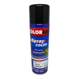 Tinta Spray Automotiva Colorgin Preto Rápido 300ml