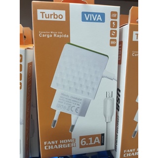 carregador turbo 6.1A v8 2 entradas micro USB para Android (viva) (4)