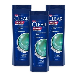 Shampoo Anticaspa Clear Men Limpeza Diária 2 em 1 (2)