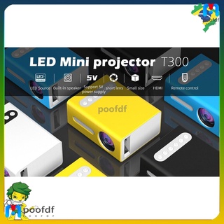 POOFDF Mini Porta Projetor De Led Til T300 De Alta Definição / Home Theater Entertainment Projetor-Led Mini Portátil De Alta Definição De Vídeo