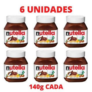 Kit Nutella Creme De Avelã Ferrero 140g - 6 Unidades