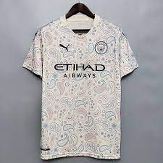 Camisa Do Manchester City Azul e Branca Mega oferta (2)