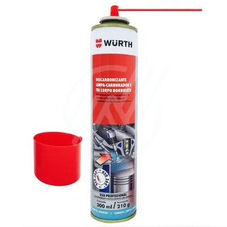 Descarbonizante W-Max Spray 300ml Wurth Limpa Bicos Injetores, Carburadores, Sistema de Admissão Tbi (3)