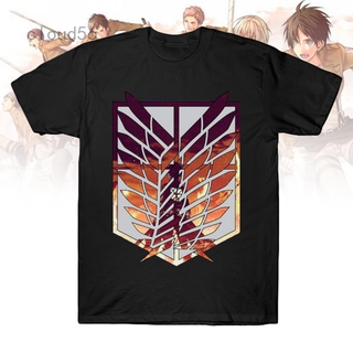 Attack on Titan T-Shirt Freedom of Wings Print T-Shirt manga T-Shirt Men's Tops