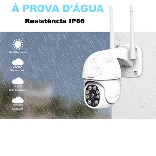 Camera de Segurança Dome Panoramica Wifi HD 360 Visao Noturna Segurança Sem Fio Ip66 (2)